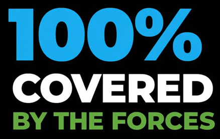 100 covered by the forces