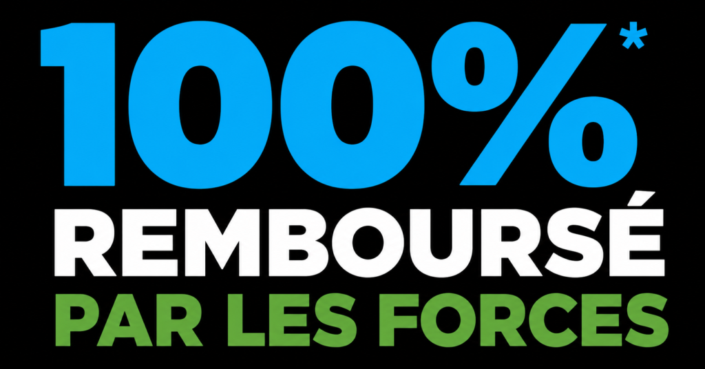 100 remboursé forces